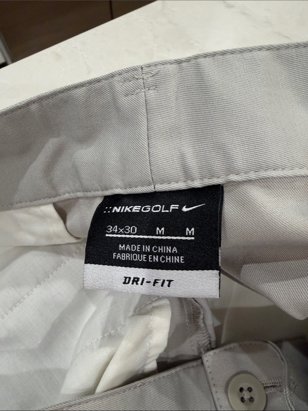 Nike Light Grey Men's Performance Golf Pants - Picture 2 of 9